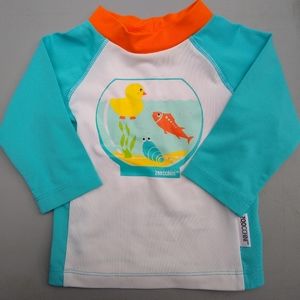 Zoocchini Rashguard Fishbowl Buddies Swim Top